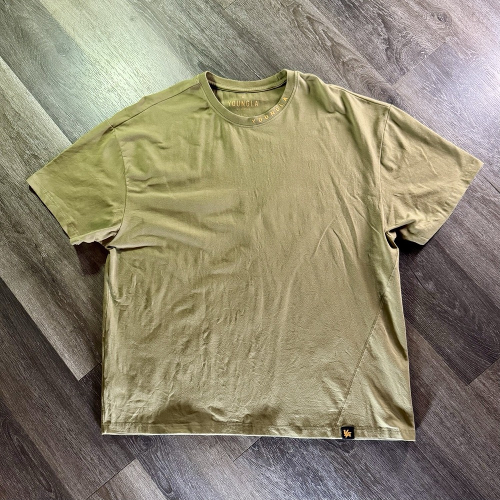 YoungLA Oversized Olive Green Tee‎ Size Men's XL